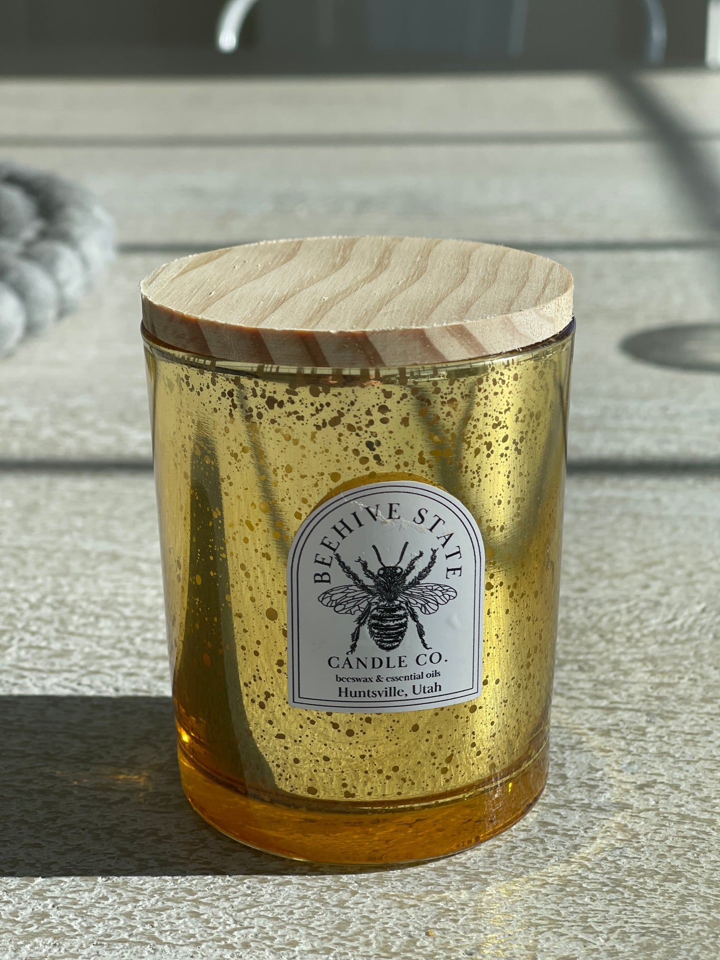 Gold Mercury Candle